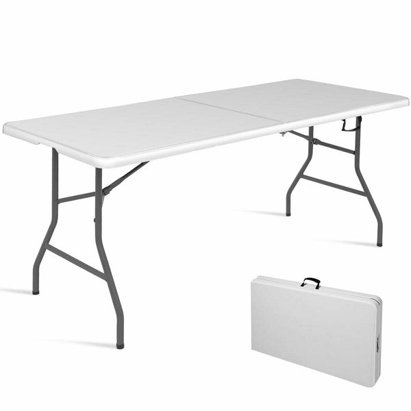 6ft Folding Table Portable Plastic Indoor Outdoor Picnic Party Dining Camp Tables